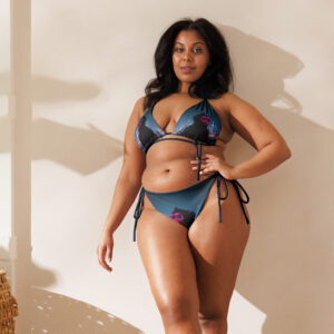 All-over print recycled string bikini - Image 4
