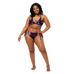 All-over print recycled string bikini - Image 7