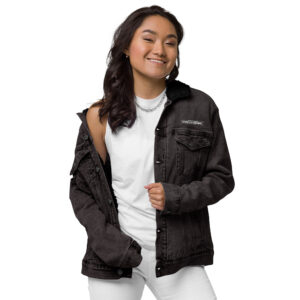 Unisex denim sherpa jacket - Image 2