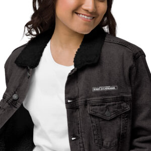 Unisex denim sherpa jacket - Image 5