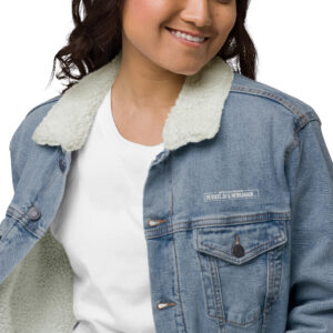 Unisex denim sherpa jacket - Image 6